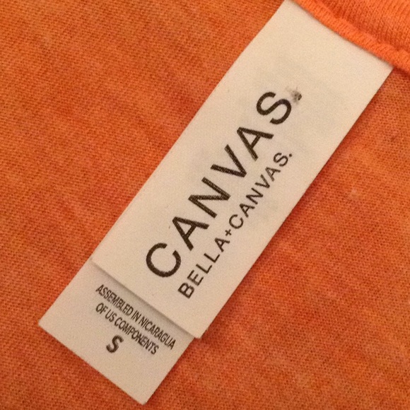 Canvas t-shirt cute orange with Phoenix on front - Picture 7 of 8